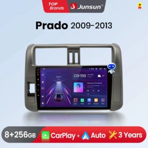 Android Autoradio für Toyota Land Cruiser Prado 150 2009-2013 GPS Multimedia 8Core Carplay