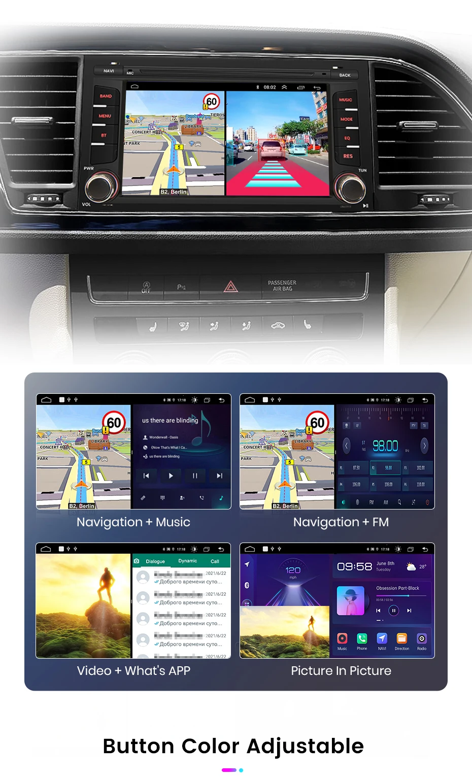 Junsun carplay android auto autoradio für ort leon mk3 5f 20122013 2015-20gps intelligente systeme multimedia autoradio