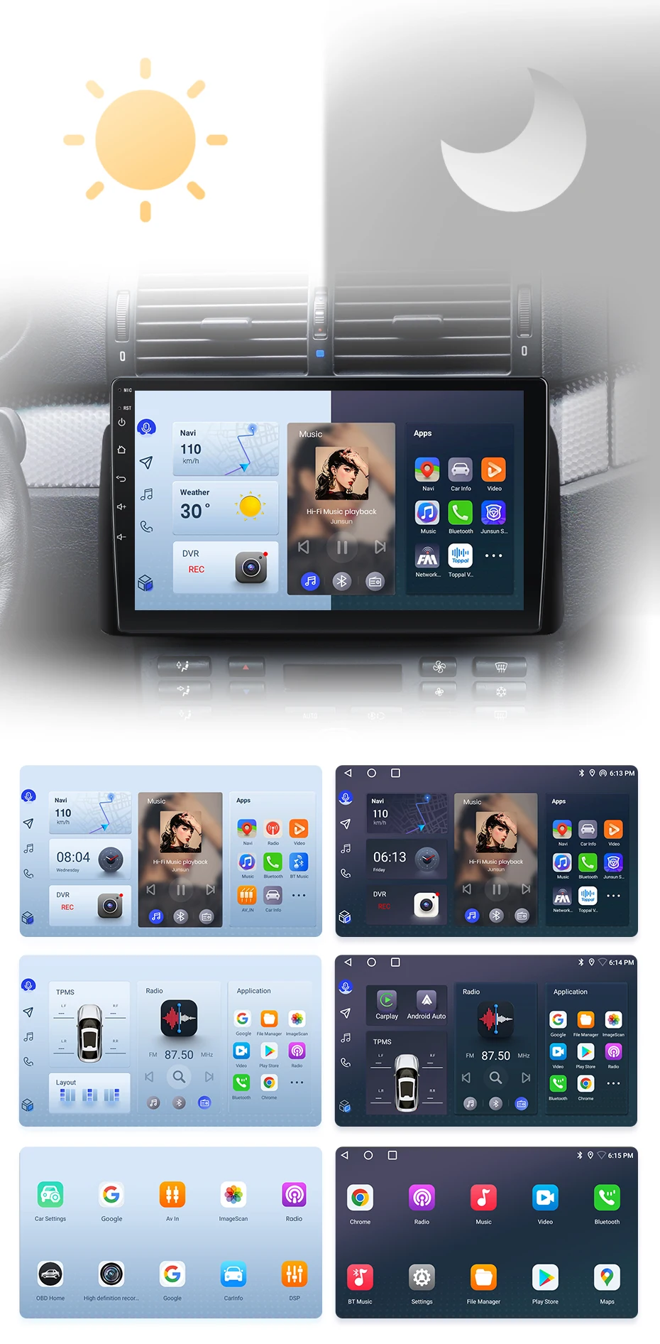 Junsun kabelloses carplay android coach radio für bmw m3 e46 2000 2006-gps intelligente systeme multimedia autoradio