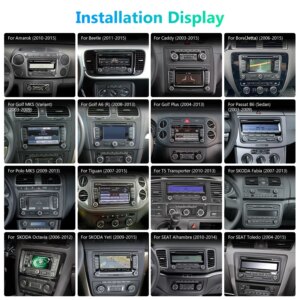 Alternative view of 7 "Multimedia-Player für Volkswagen VW Seat Leon Passat B6 B7 Tiguan Golf Polo RDS GPS Autoradio 2din Autoradio