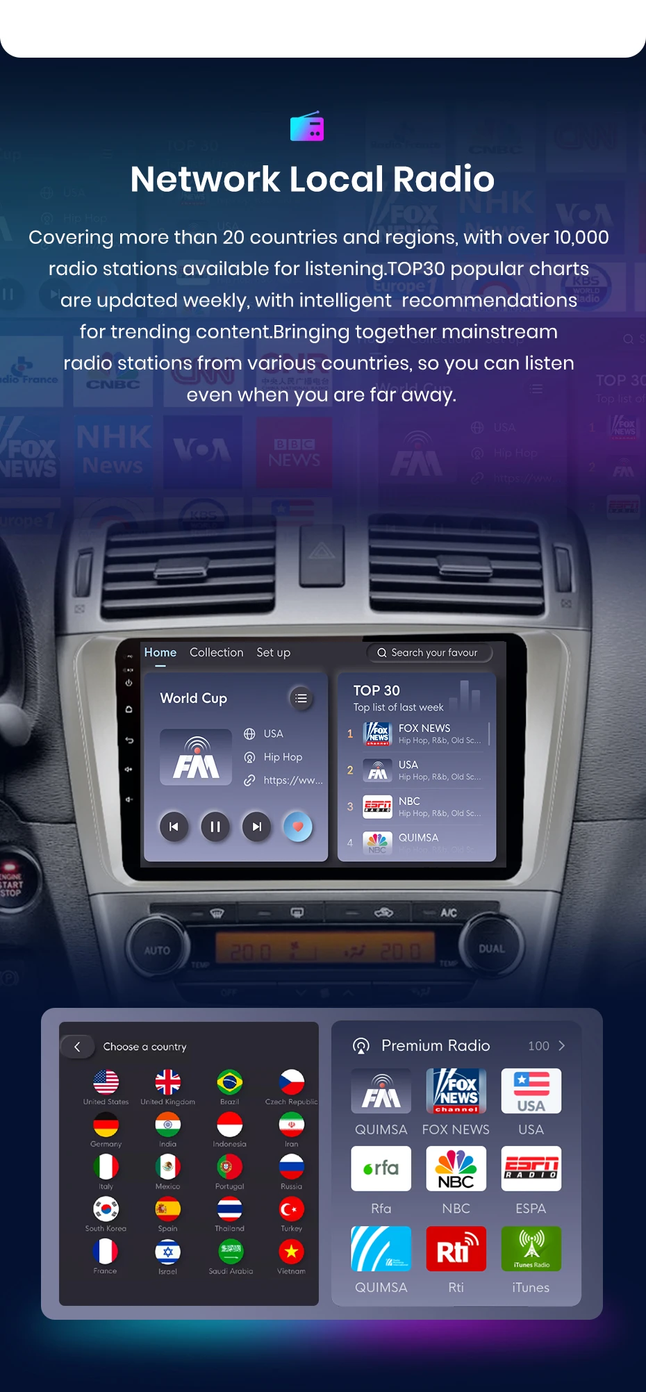 Junsun CarPlay Android Auto Autoradio für Toyota avwashed T27 2008-2015 GPS Intelligente Systeme Stereo Multimedia Auto