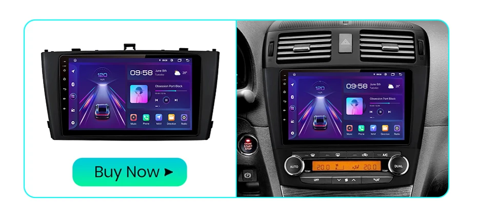 Junsun CarPlay Android Auto Autoradio für Toyota avwashed T27 2008-2015 GPS Intelligente Systeme Stereo Multimedia Auto