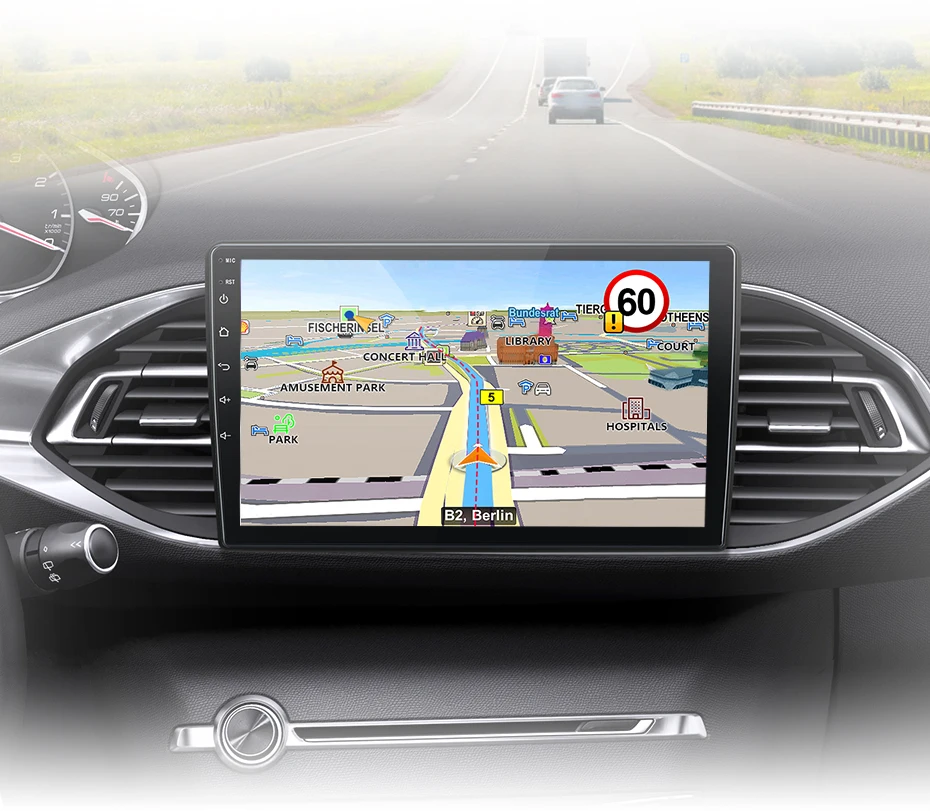 Junsun Wireless Carplay Android Auto Autoradio für Peugeot 308s-GPS Multimedia 2 Din