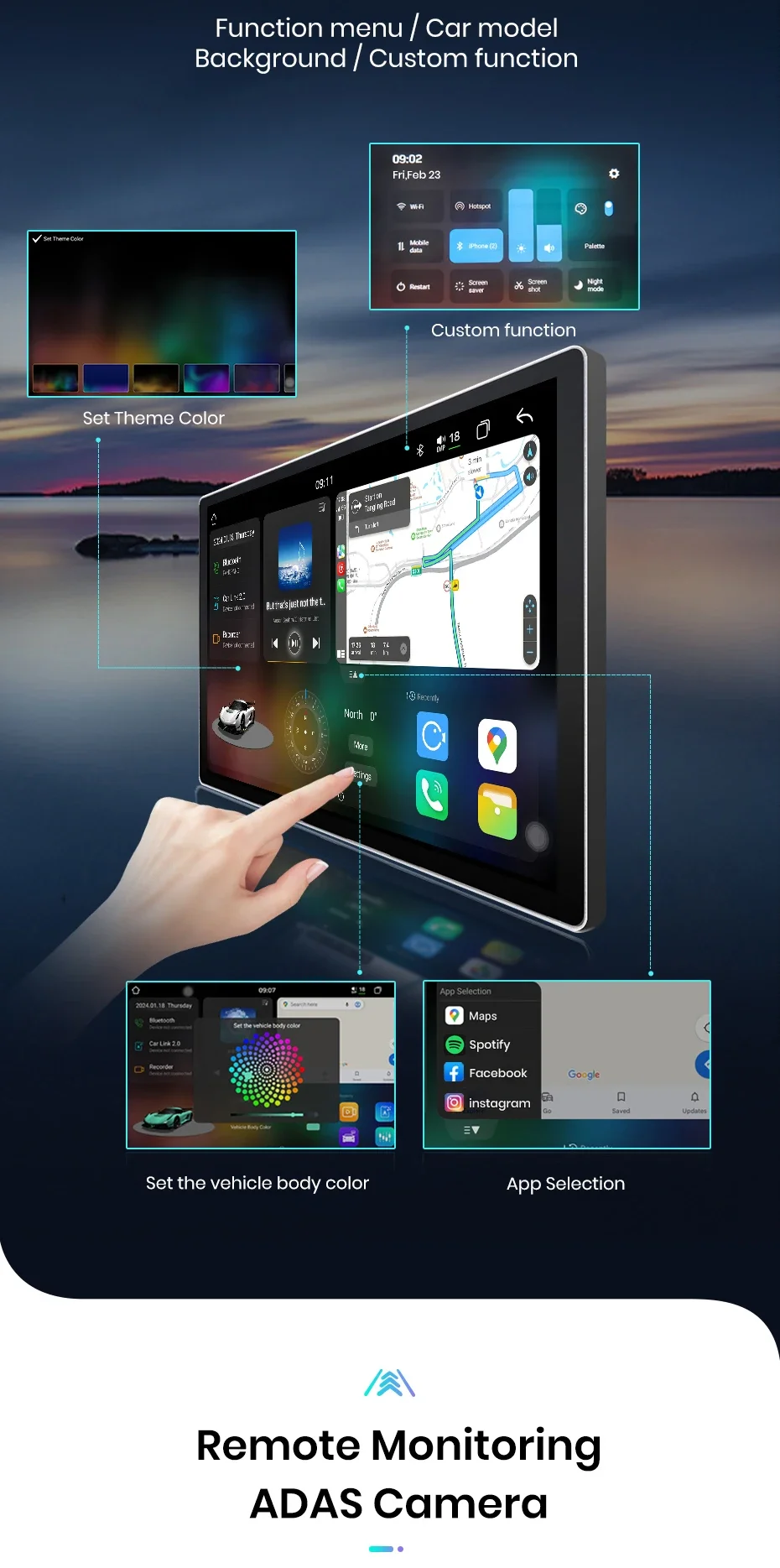Junsun v3 plus 2k kabelloses carplay android auto auto intelligente systeme für ford focus 2 3 mk2 mk3 2014-2018 autoradio