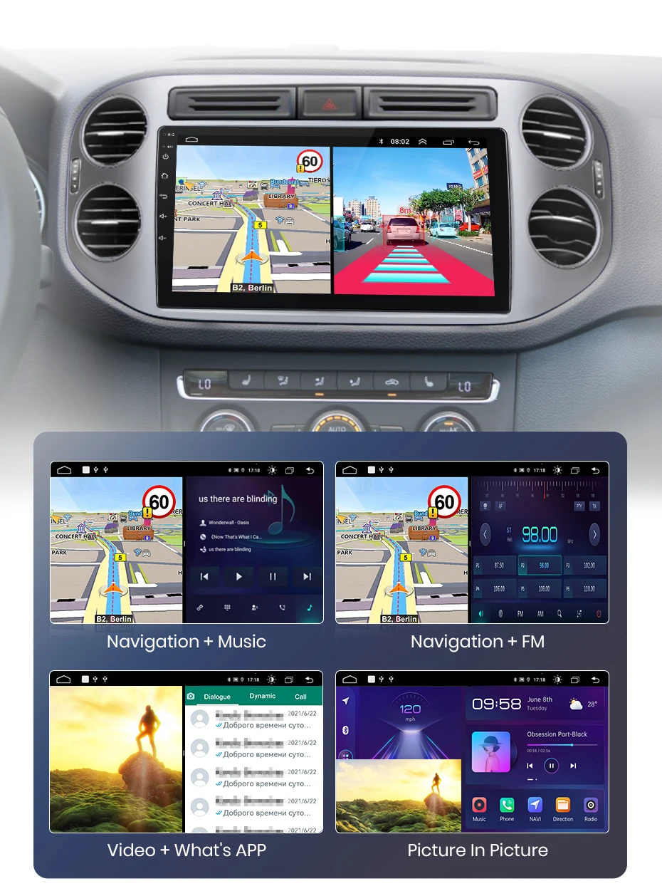 Junsun carplay android auto autoradio für vw volkvolkswagen tiguan 1 nf 2010-2015 intelligente systeme stereo multimedia autoradio 