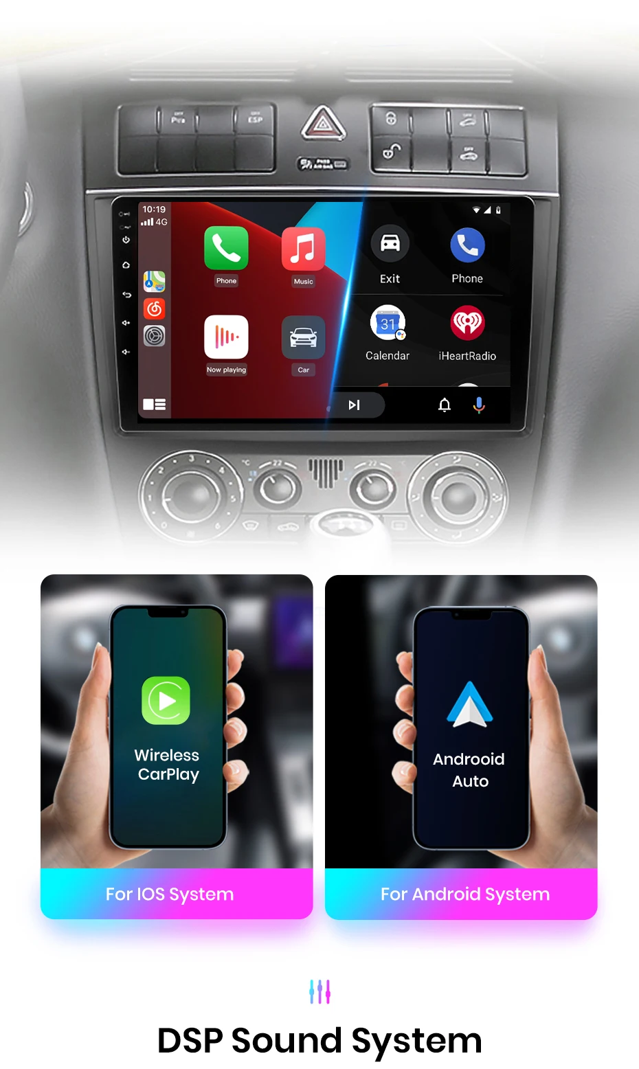 Junsun drahtloses Carplay Android Auto Autoradio für Benz C Klasse W203 2012-2015 GPS Smart Systems Smart Autoradio Junsun drahtloses Carplay Android Auto Autoradio für Benz C Klasse W203 2012-2015 GPS Smart Systems Smart Autoradio