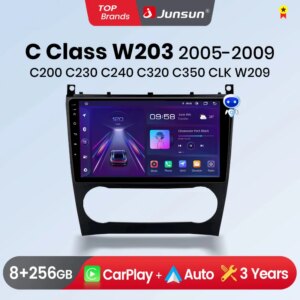 Android Autoradio für Benz C Klasse W203 2012-2015 GPS Smart Systems Smart Autoradio Multimedia 8Core CarPlay