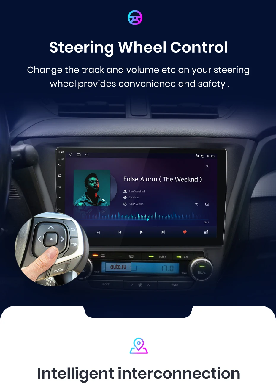 Junsun Wireless Carplay Android Auto Autoradio für Toyota Avens '2014-2018 GPS intelligente Systeme Stereo Multimedia Autoradio