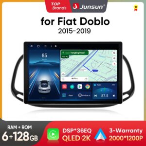 Android  Autoradio für Fiat Doblo 2015-2019 Multimedia GPS 8Core CarPlay