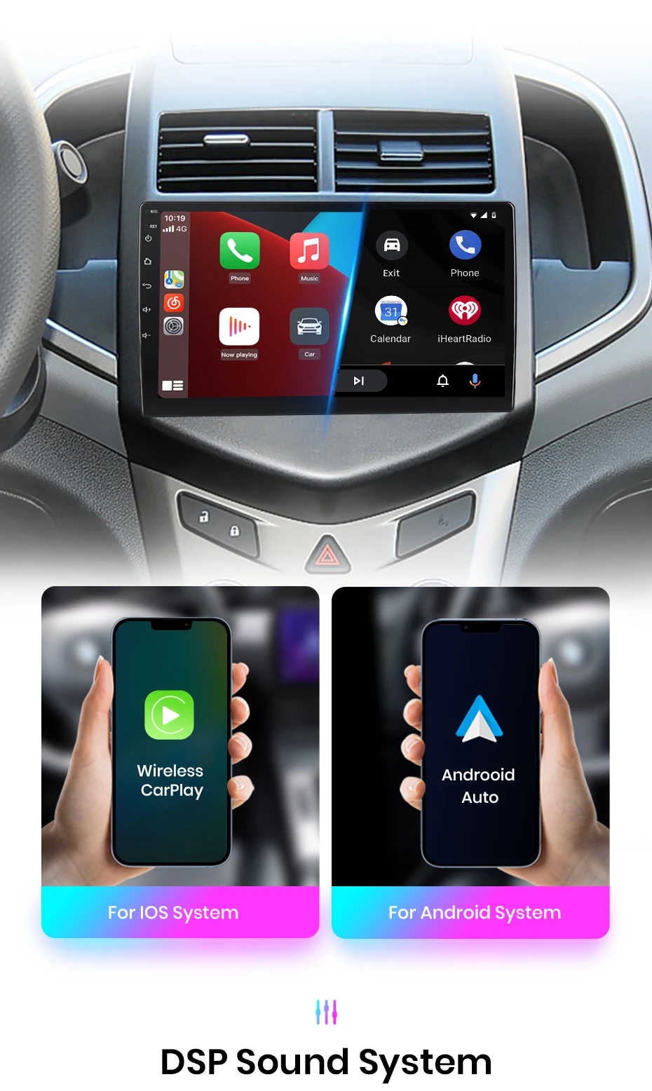 Junsun carplay android auto radio für chevrolet aveo 2 sonic t300 2010-2015 2011 kamera auto intelligente systeme 2 din autoradio