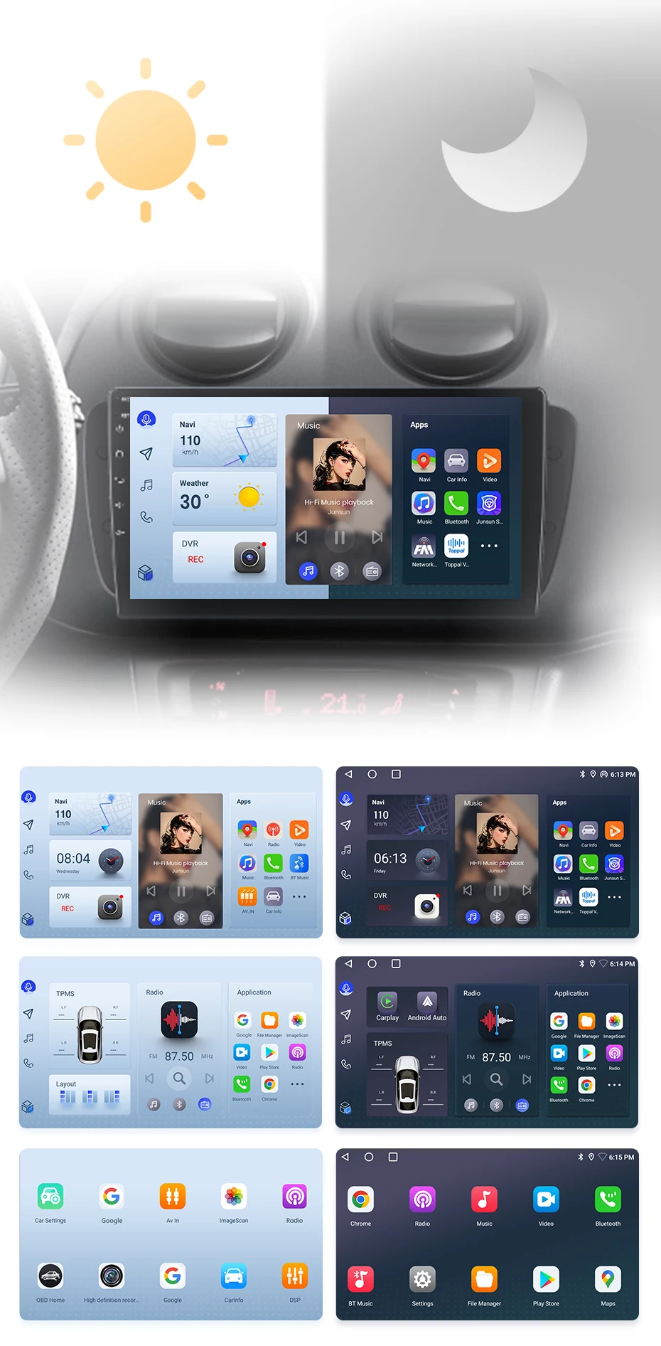 Junsun drahtloses Carplay Android Auto Autoradio für Sitz ibiza 6j 2009-2013 GPS intelligente Systeme Stereo Multimedia Autoradio