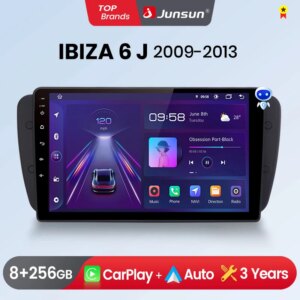 Android Auto Autoradio für Seat Ibiza 6j 2009-2013 GPS intelligente Systeme Stereo Multimedia Autoradio