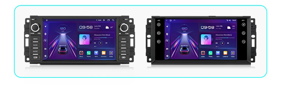 Junun Carplay Android Auto Autoradio für Jeep Wangler Dodge Grand Cherokee Chrysler 300c Patriot Kommando Kaliber Heraus forderer