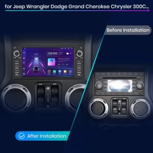 Alternative view of Carplay Android Auto Autoradio für Jeep Wangler Dodge Grand Cherokee Chrysler 300c Patriot Kommando Kaliber 8Core