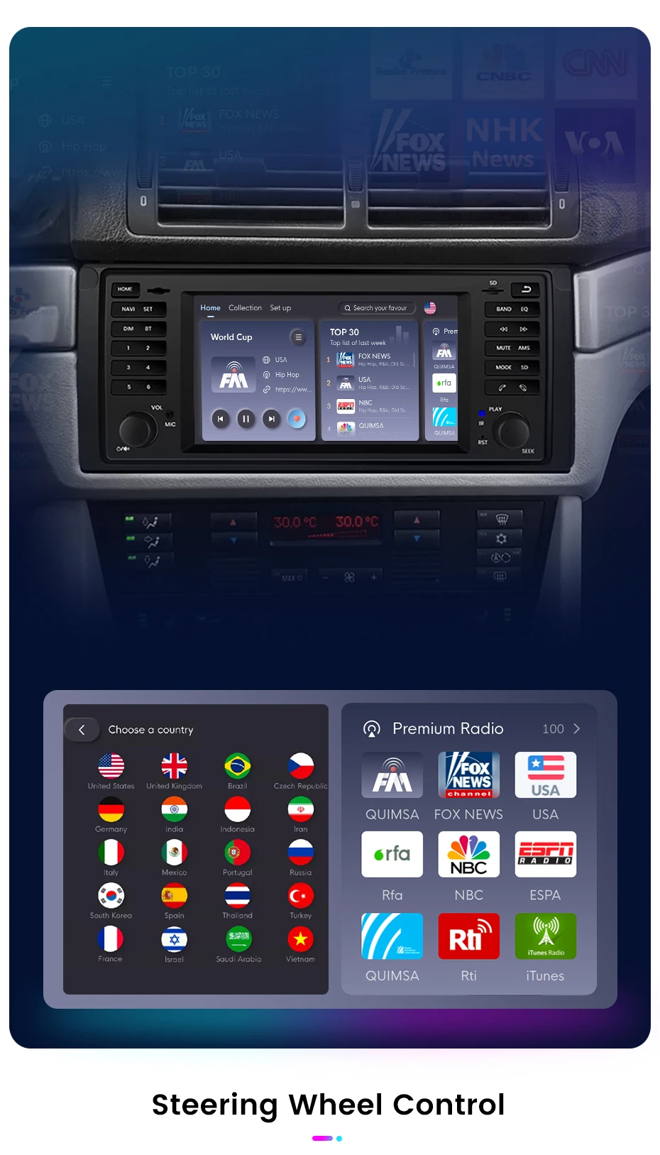 Junsun Wireless CarPlay Android Auto Autoradio für BMW 5er E39 X5 E53 m51996-2003 GPS Intelligente Systeme Stereo Multimed