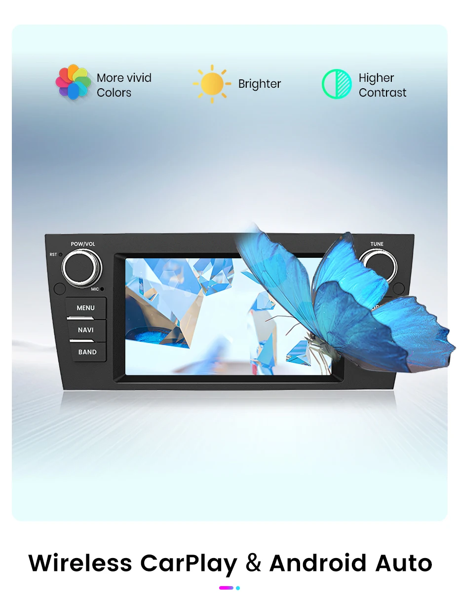 Junsun 7-Zoll-Autoradio für BMW E90 E91 E92 E93 2006 2007–2012 Wireless CarPlay Android Auto 2 DIN Intelligentes Multimedia 4G Junsun 7-Zoll-Autoradio für BMW E90 E91 E92 E93 2006 2007–2012 Wireless CarPlay Android Auto 2 DIN Intelligentes Multimedia 4G