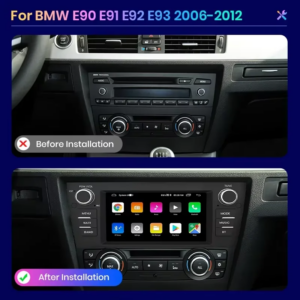 Alternative view of Android Autoradio für BMW E90 E91 E92 E93 2006 2007–2012 Wireless CarPlay Android Auto 2 DIN Intelligentes Multimedia 4G