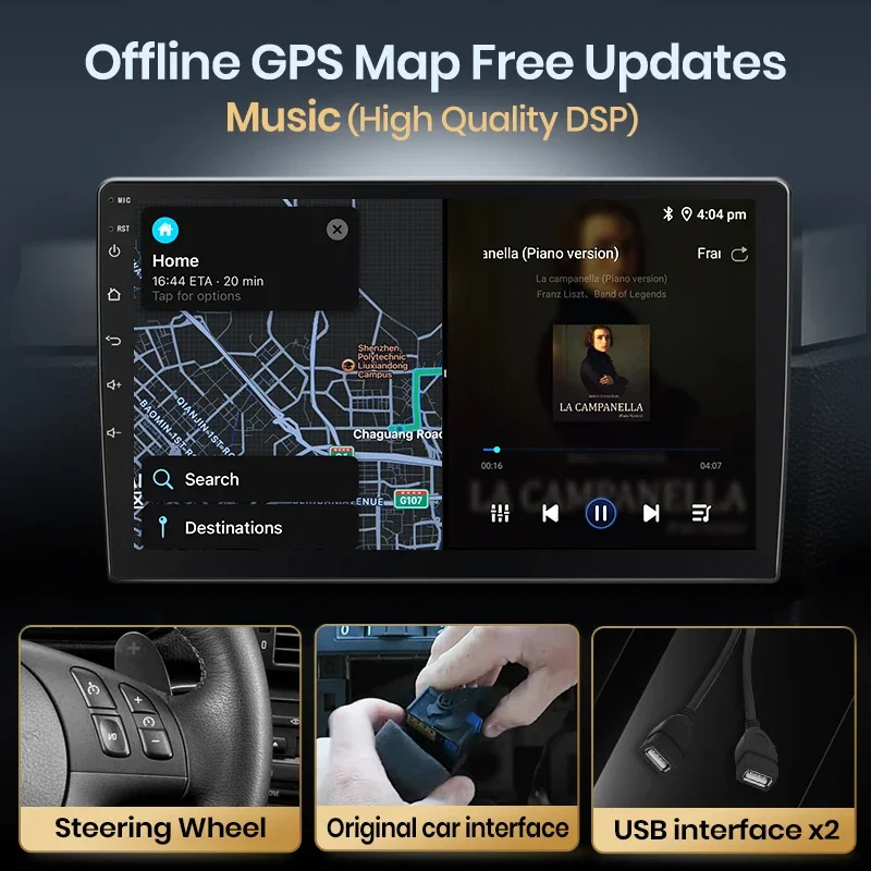 Wireless CarPlay Android Auto Radio Für Ford S-Max S max 2007-2015 Auto Intelligente Systeme RDS BT DSP 2 din – Bild 4