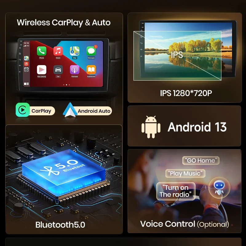 Wireless CarPlay Android Auto Radio Für Ford S-Max S max 2007-2015 Auto Intelligente Systeme RDS BT DSP 2 din – Bild 3