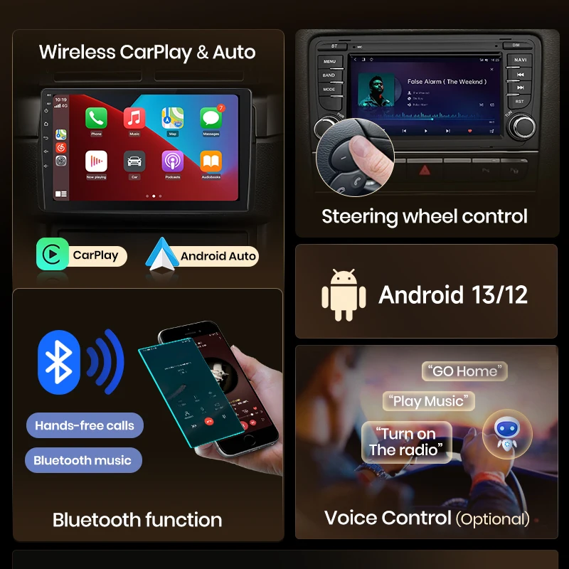 Android Auto Autoradio für Renault Megane 2 2008-2015 GPS Auto intelligente Systeme Smart Autoradio Wireless Carplay – Bild 3