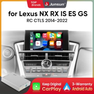 Interface Adapter für Lexus NX RX IS ES GS RC CT LS 2014-2019 AirPlay Mirror Link Funktionen Wireless CarPlay Android Auto