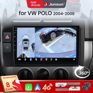 Android Autoradio für Volkswagen Polo Mk4 IV 2001-2011 GPS Qualcomm 8-Core Drahtlose CarPlay AndroidAuto 8Core