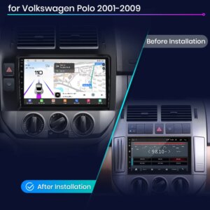 Alternative view of Android Autoradio für Volkswagen Polo Mk4 IV 2001-2011 GPS Qualcomm 8-Core Drahtlose CarPlay AndroidAuto 8Core