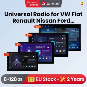 7 "9" 10,1 "Universal Carplay Android Autoradio für VW / Fiat /Renault /Nissan /Hyundai 4g Multimedia GPS AndroidAuto CarPlay
