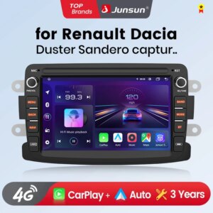 Android Autoradio für Renault Dacia Duster Sandero Captus  Logan 2 Symbol Dokker Auto Multimedia GPS 2din AndroidAuto CarPlay