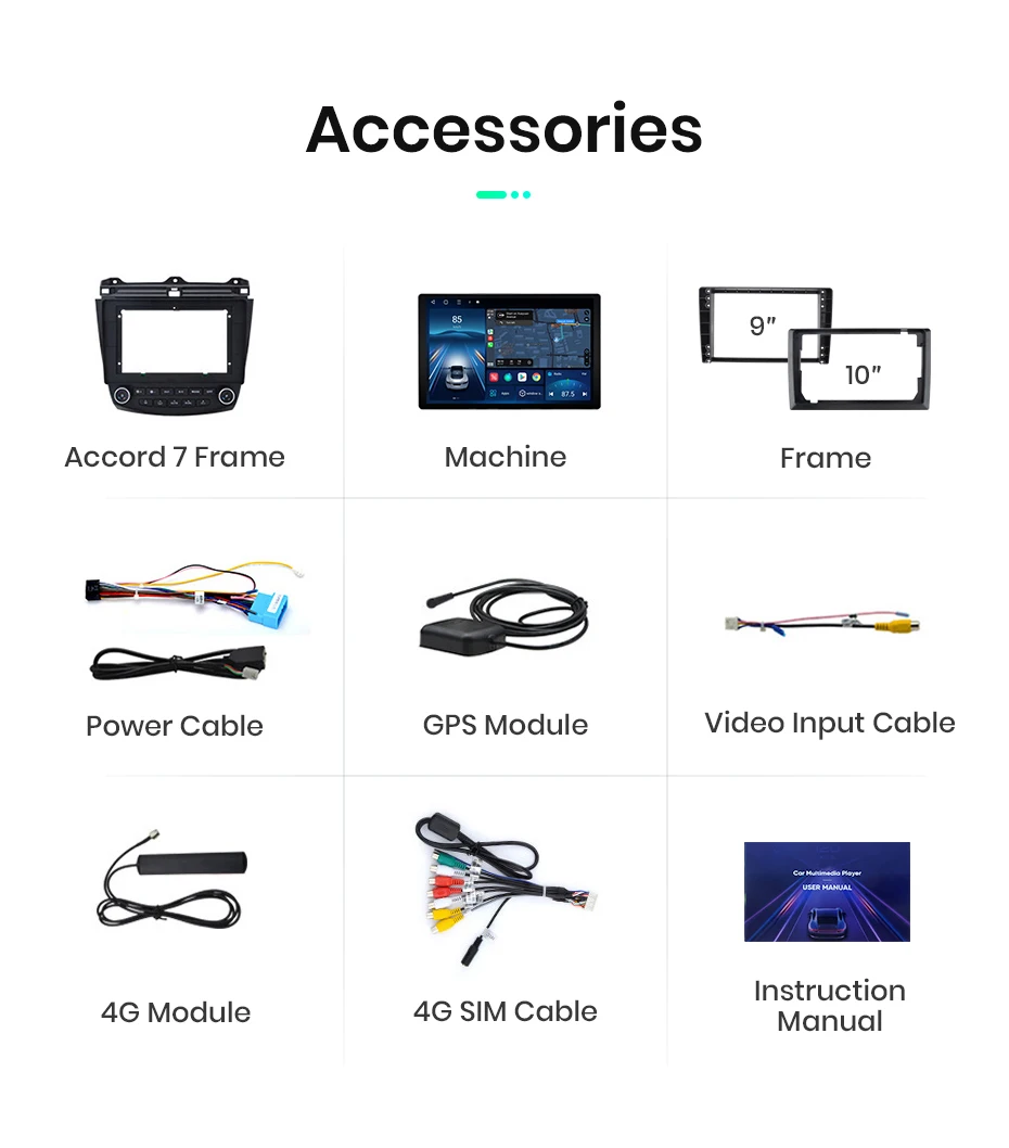 Junsun x7 max 2k hd bildschirm drahtloses carplay auto autoradio für honda accord 7 2012-2015 2003 auto multimedia gps 2din autoradio