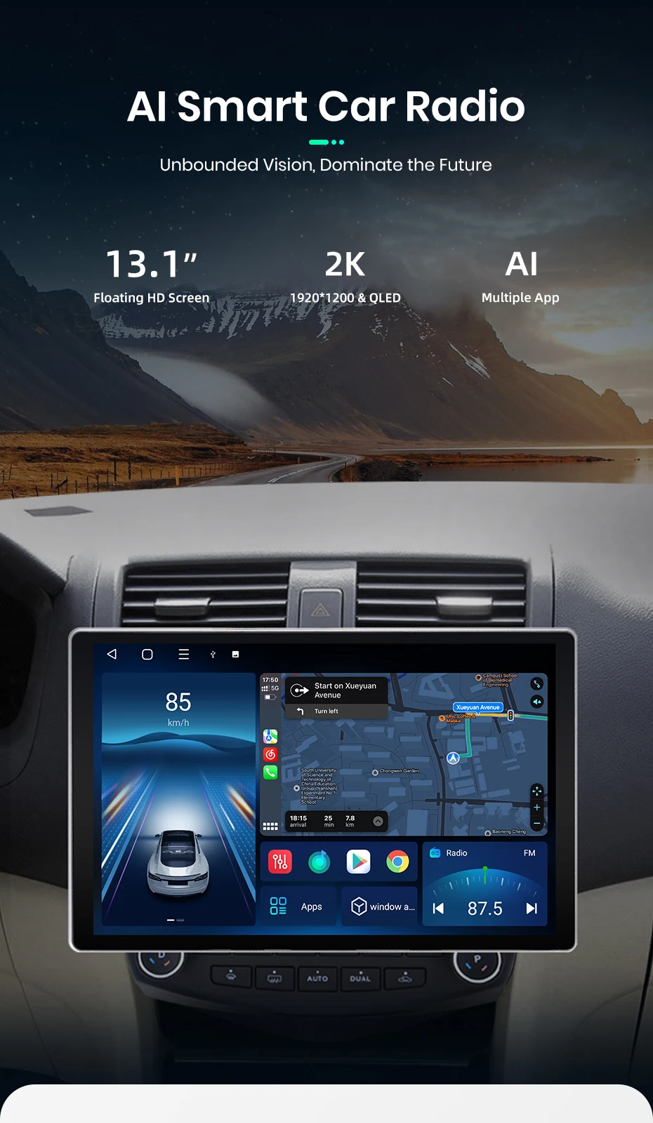 Junsun x7 max 2k hd bildschirm drahtloses carplay auto autoradio für honda accord 7 2012-2015 2003 auto multimedia gps 2din autoradio