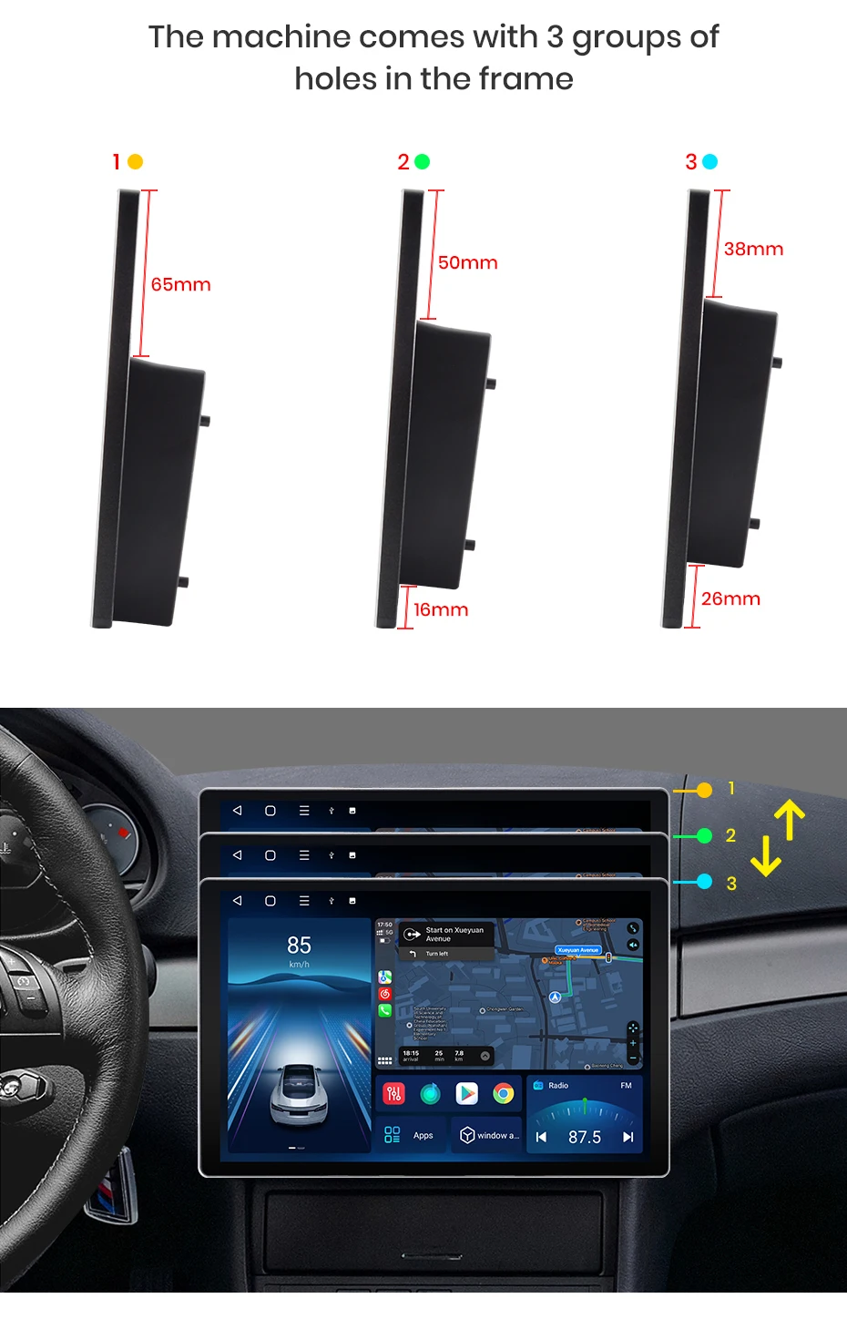 Junsun x7 max 2k hd bildschirm drahtloses carplay auto autoradio für honda accord 7 2012-2015 2003 auto multimedia gps 2din autoradio
