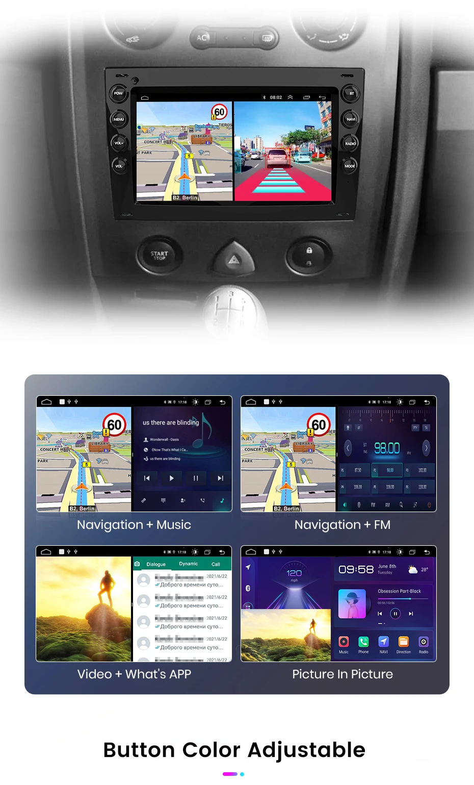 Junsun carplay android auto autoradio für renault megane 2 2005 2009 2006-2018 gps intelligente systeme multimedia autoradio