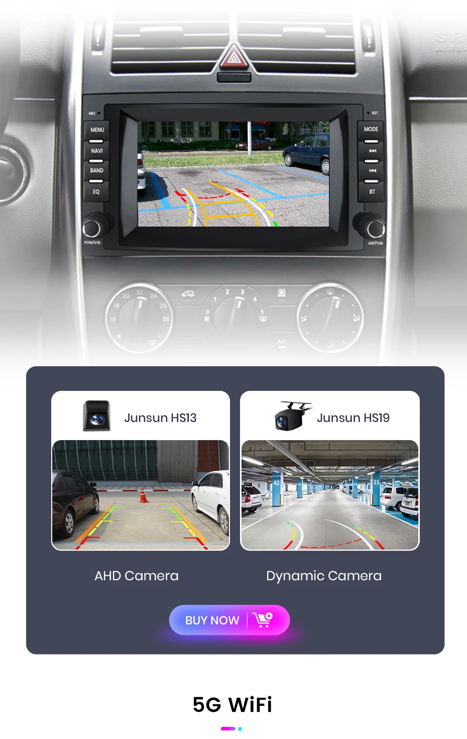 Junsun Wireless Carplay Android Auto Auto intelligente Systeme für Mercedes Benz B200 Klasse Sprinter W906 Viano Vito W639 GPS Auto