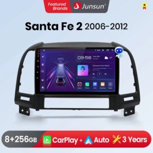 Android Autoradio für Hyundai Santa Fe 2 2007 2006-2015 GPS Carplay AndroidAuto