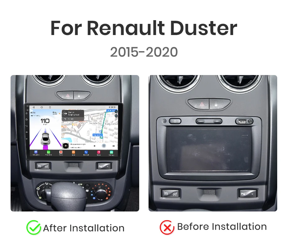 Junsun Qualcomm 8-Core 360 Kamera CarPlay Android Auto Auto Radio für Renault Duster 2015-2020 Für LADA Largus 2021