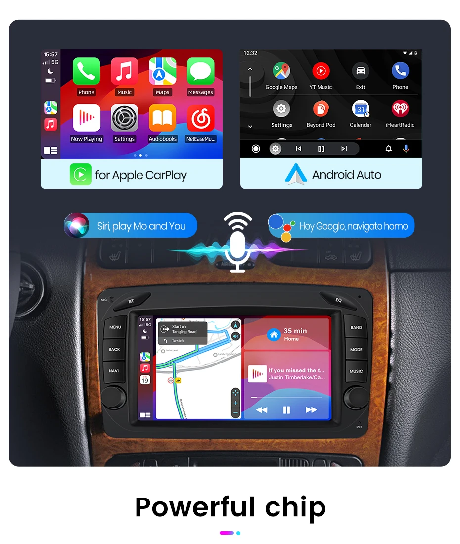 Junsun drahtlose Carplay Android Auto Auto intelligente Systeme für Mercedes Benz Clk W209 W203 W463 W208 W210 GPS Autoradio