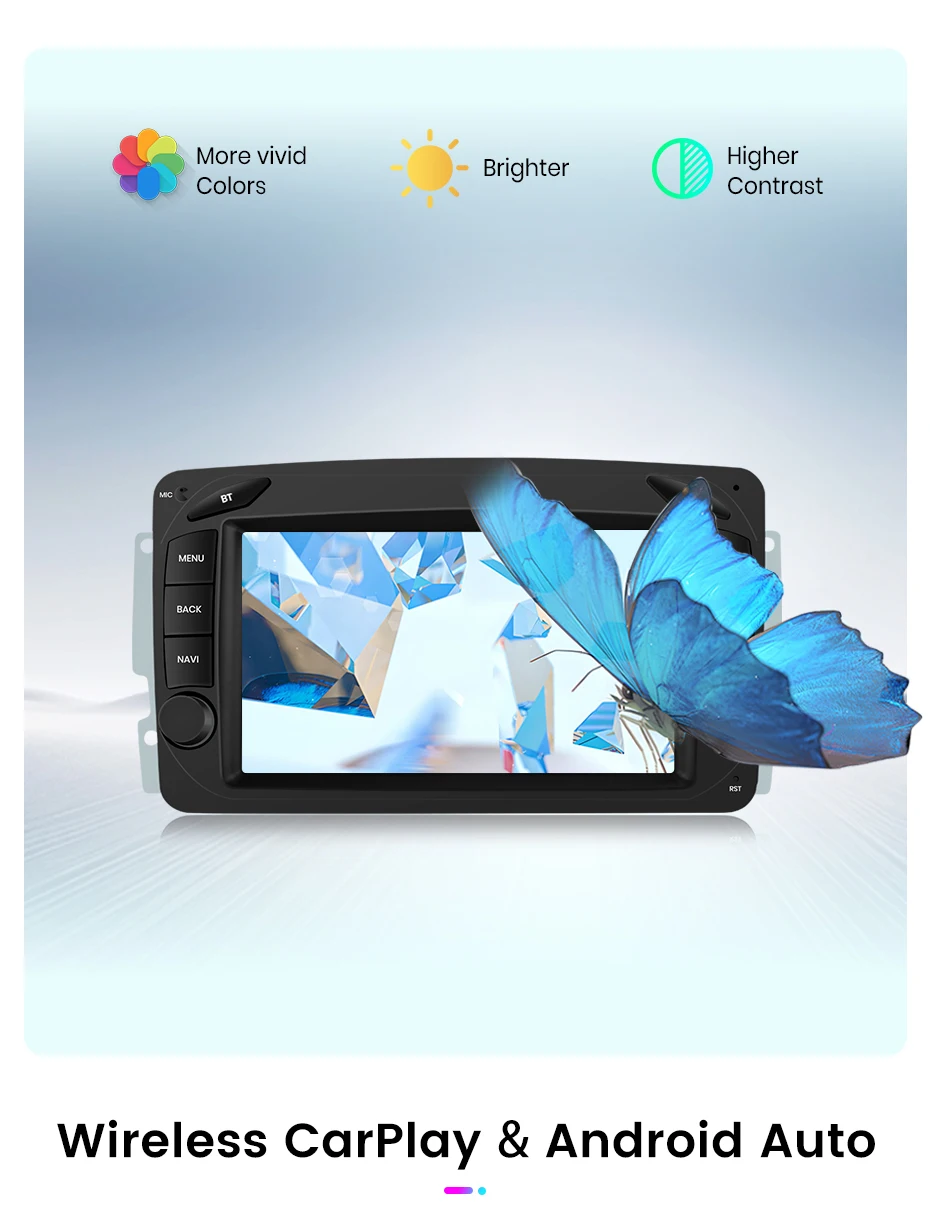 Junsun drahtlose Carplay Android Auto Auto intelligente Systeme für Mercedes Benz Clk W209 W203 W463 W208 W210 GPS Autoradio