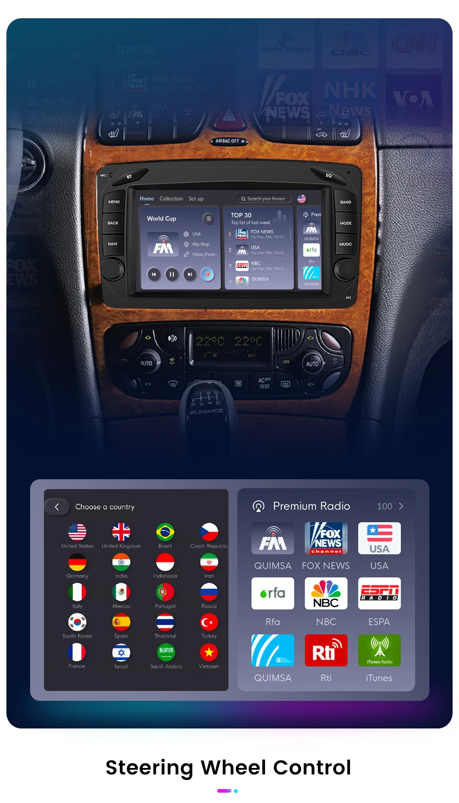 Junsun drahtlose Carplay Android Auto Auto intelligente Systeme für Mercedes Benz Clk W209 W203 W463 W208 W210 GPS Autoradio