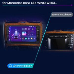 Alternative view of Android Autoradio für Mercedes Benz Clk W209 W203 W463 W208 W210 GPS Navi Carplay Android Auto