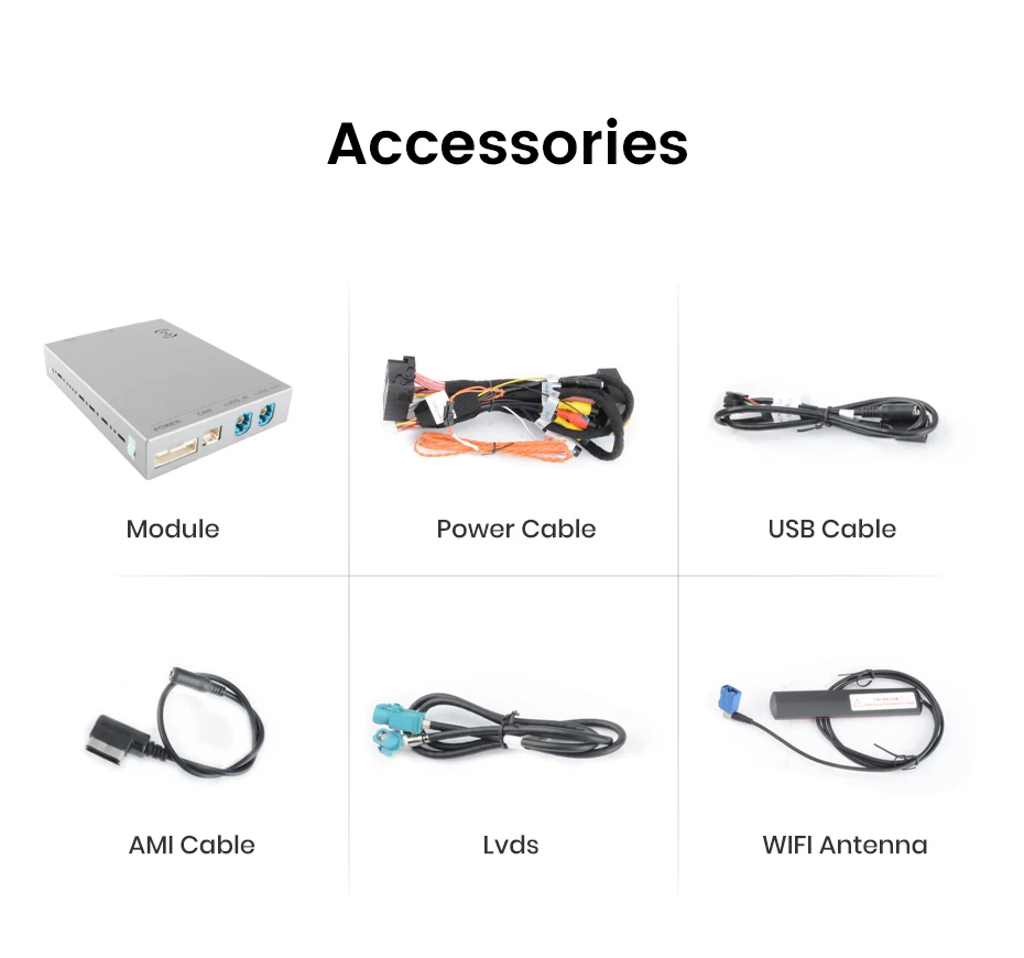 Junsun Wireless CarPlay Interface für Volkswagen Touareg RNS850 2010-2018 mit Android Auto Sprachsteuerung, Mirror Link und Kamera
