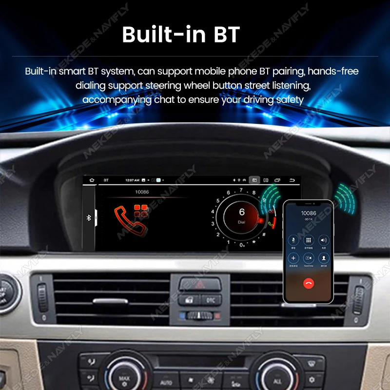 Android Autoradio 4g lte für BMW 3er E60 E61 E63 E64 5 Serie E90 E91 E92 E93 Carplay Navigation – Bild 5