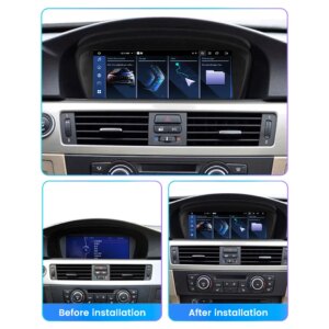 Alternative view of Android Autoradio 4g lte  für BMW 3er E60 E61 E63 E64 5 Serie E90 E91 E92 E93 Carplay Navigation