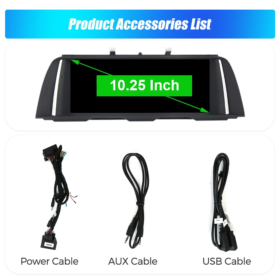 Linux Touchscreen Wireless CarPlay Android Auto Autoradio für BMW 5er F10 F11 2012-2017 CIC NBT WIFI BT Multimedia Player