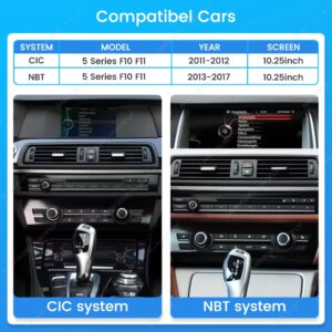 Alternative view of Android Auto Autoradio für BMW 5er F10 F11 2012-2017 CIC NBT WIFI BT Multimedia Player Linux