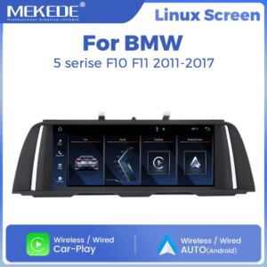 Android Auto Autoradio für BMW 5er F10 F11 2012-2017 CIC NBT WIFI BT Multimedia Player Linux
