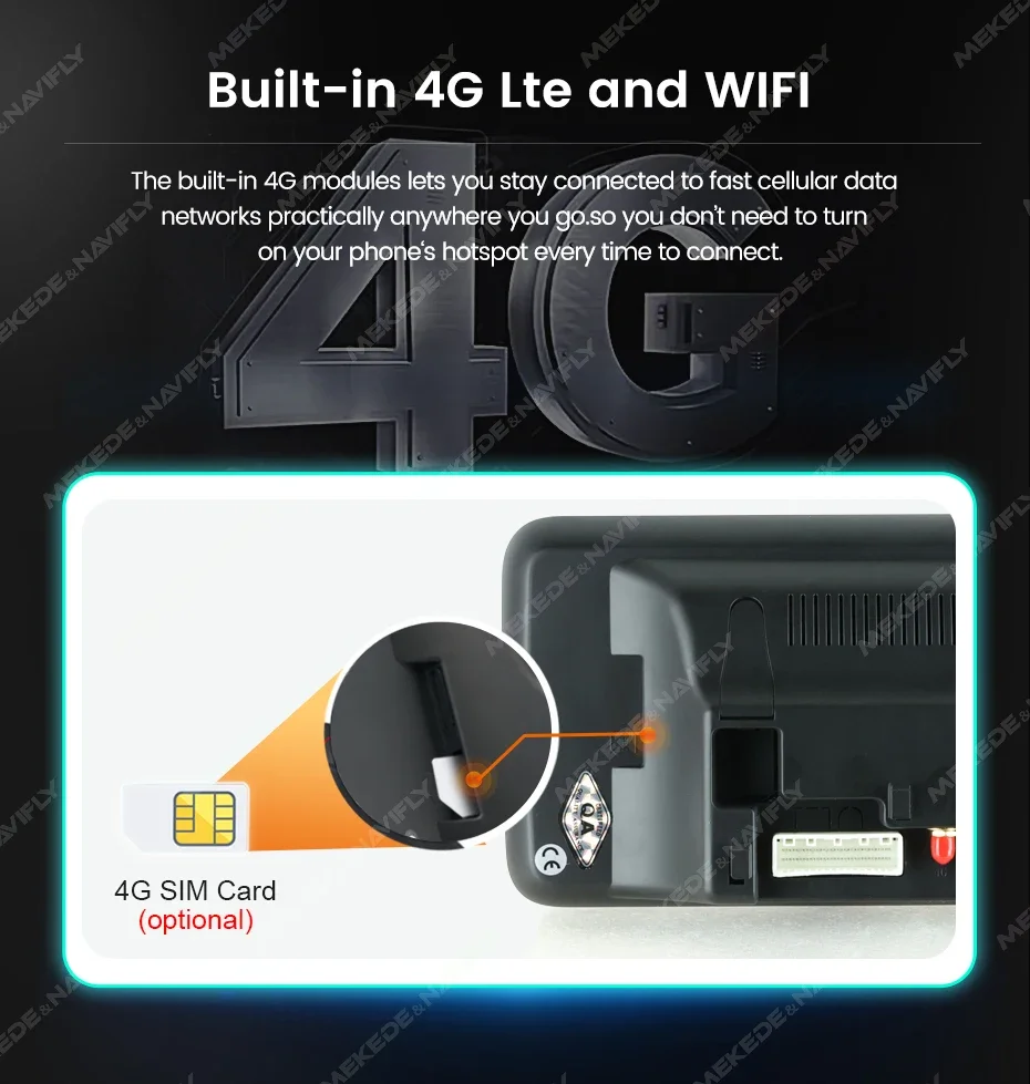 MEKEDE 4G LTE WIFI Android 14 Autoradio Für Audi Q5 2010-2017 Drahtlose CarPlay Android Auto Media Player DSP GPS BT All-in-One