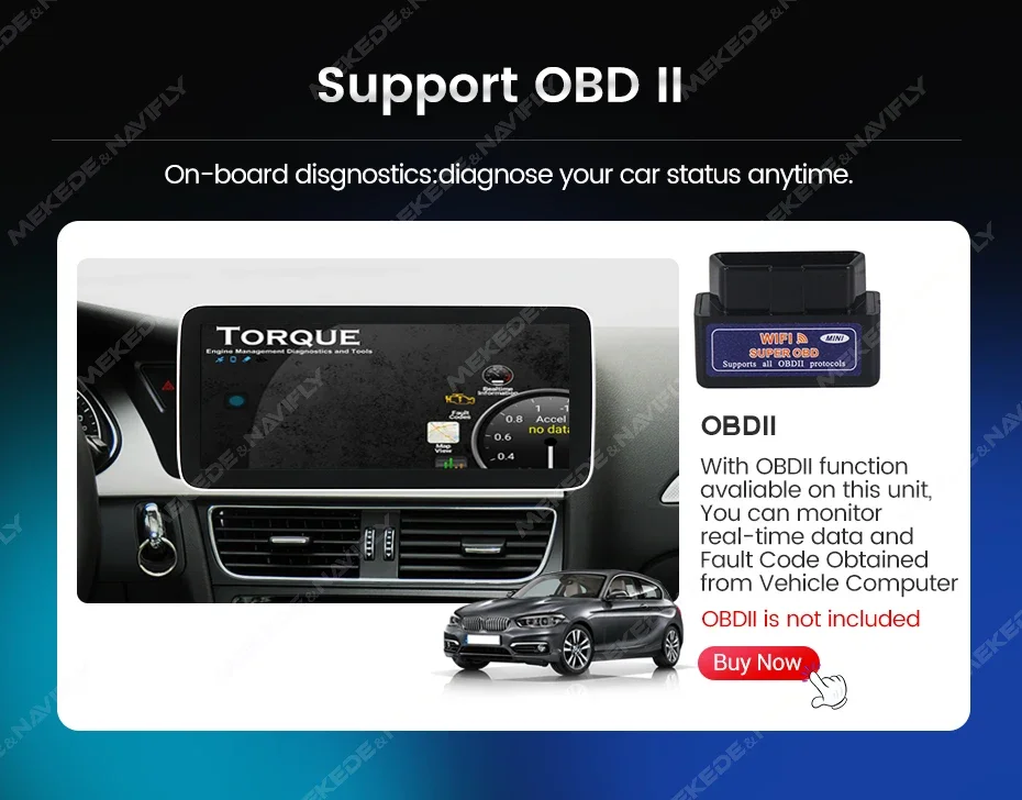 MEKEDE 4G LTE WIFI Android 14 Autoradio Für Audi Q5 2010-2017 Drahtlose CarPlay Android Auto Media Player DSP GPS BT All-in-One