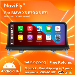 Android Autoradio für BMW x5 e70 x6 e71 2011-2015 cic ccc system carplay navigation 4g stereo