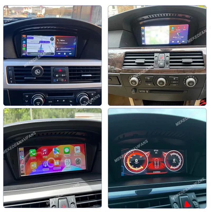MEKEDE 8,8-Zoll-Auto-Intelligentes Systemradio für BMW 3er E60 E61 E63 5er E90 E91 E92 E93 4G DSP BT Carplay Auto Stereo